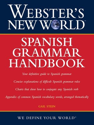 cover image of Webster's New World Spanish Grammar Handbook